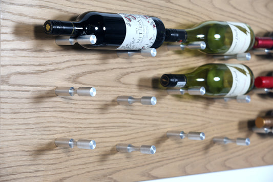 Wine Display Pins Silver | Label Facing Wall Mount Holders
