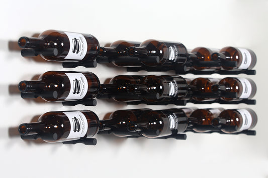 Wine Display Pins Black | Label Facing Wall Mount Holders