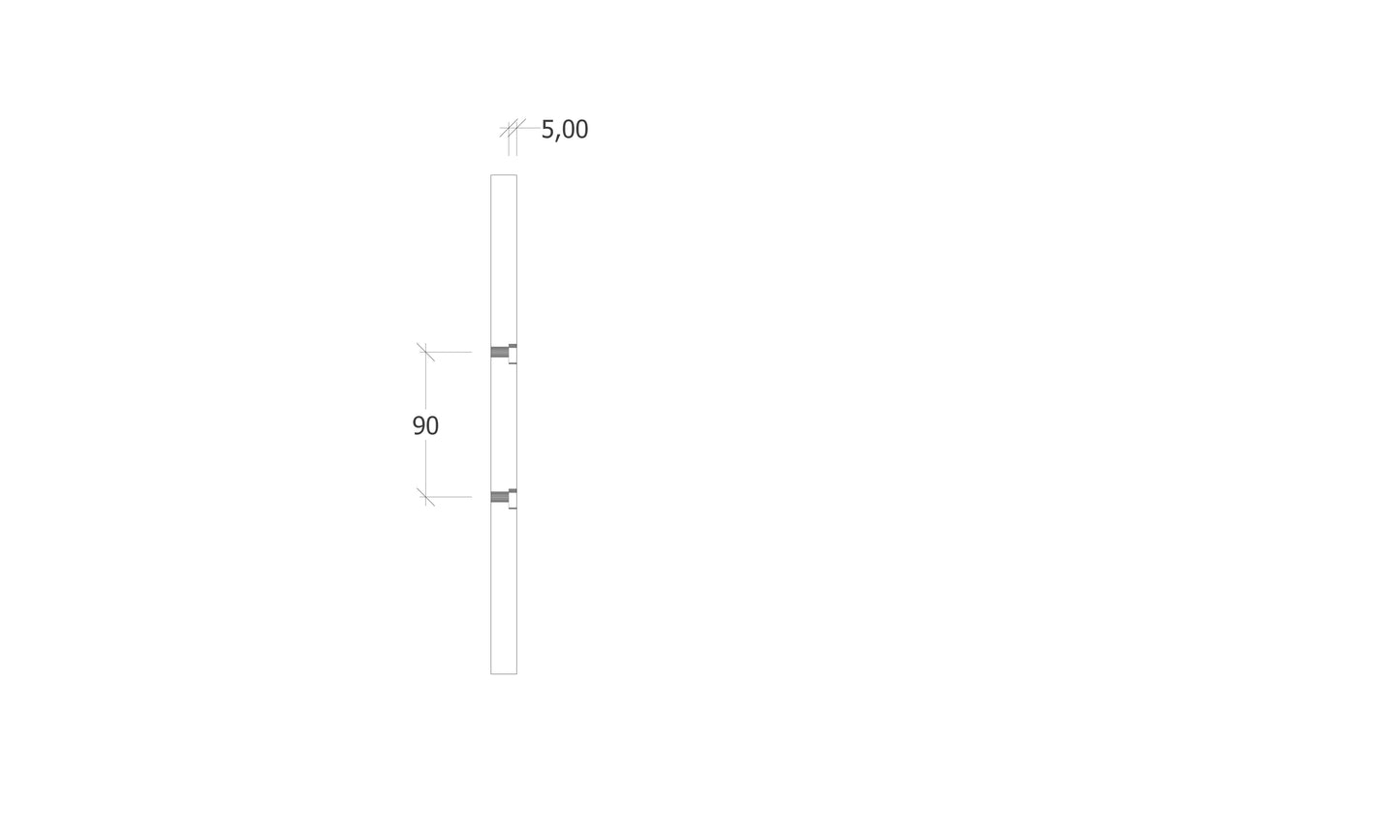 Wine Storage V Pins Silver | Cabinet Mount Display Holders