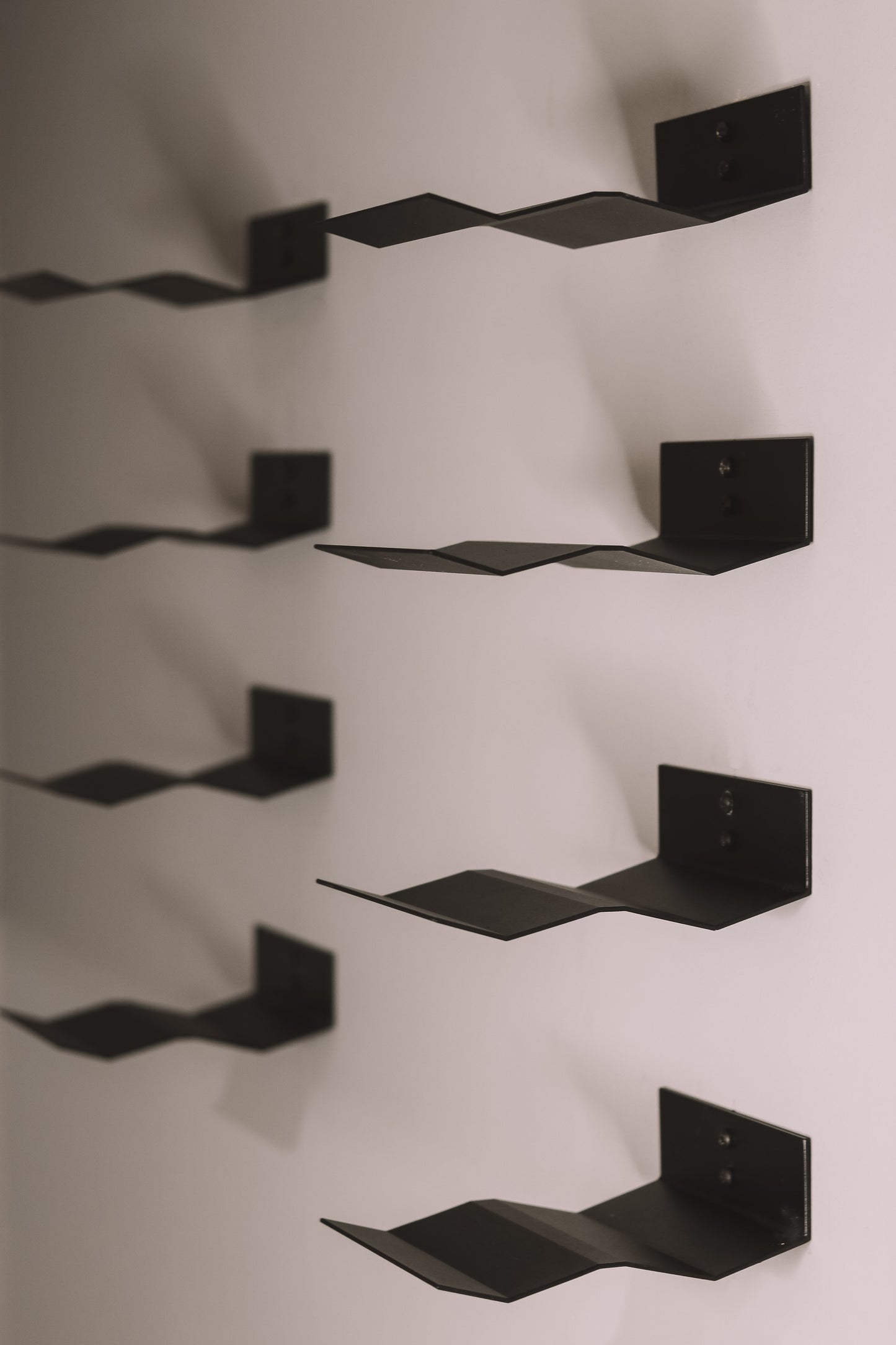 Wine Cradle Max Wall Mount | 2 Bottle Display Black - 10 Pack