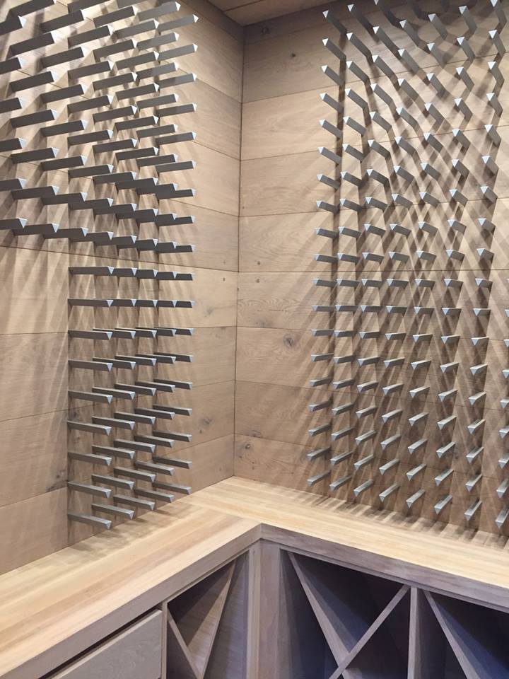 Wine Storage V Pins Silver | Cabinet Mount Display Holders