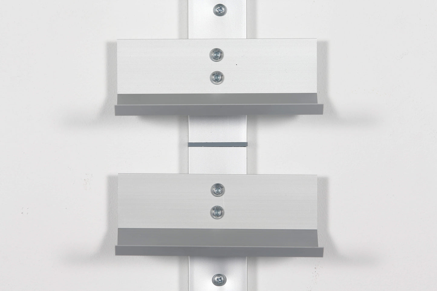 Wine Cradles 10 Bottle Set | Wall Mounted Silver Display Holders