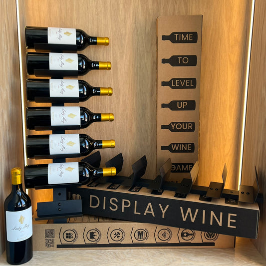 Wall Mounted Wine Rack 7 Bottle Display
