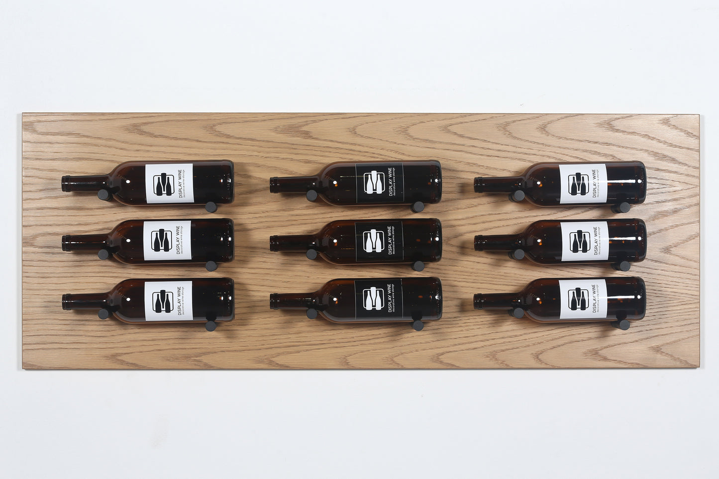 Wine Display Pins Black | Label Facing Wall Mount Holders