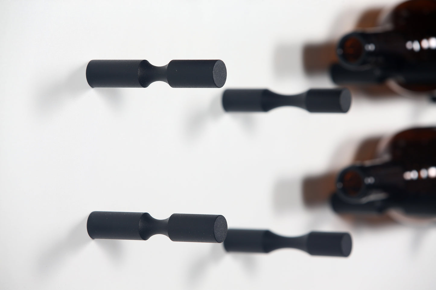 Wine Display Pins Black | Label Facing Wall Mount Holders