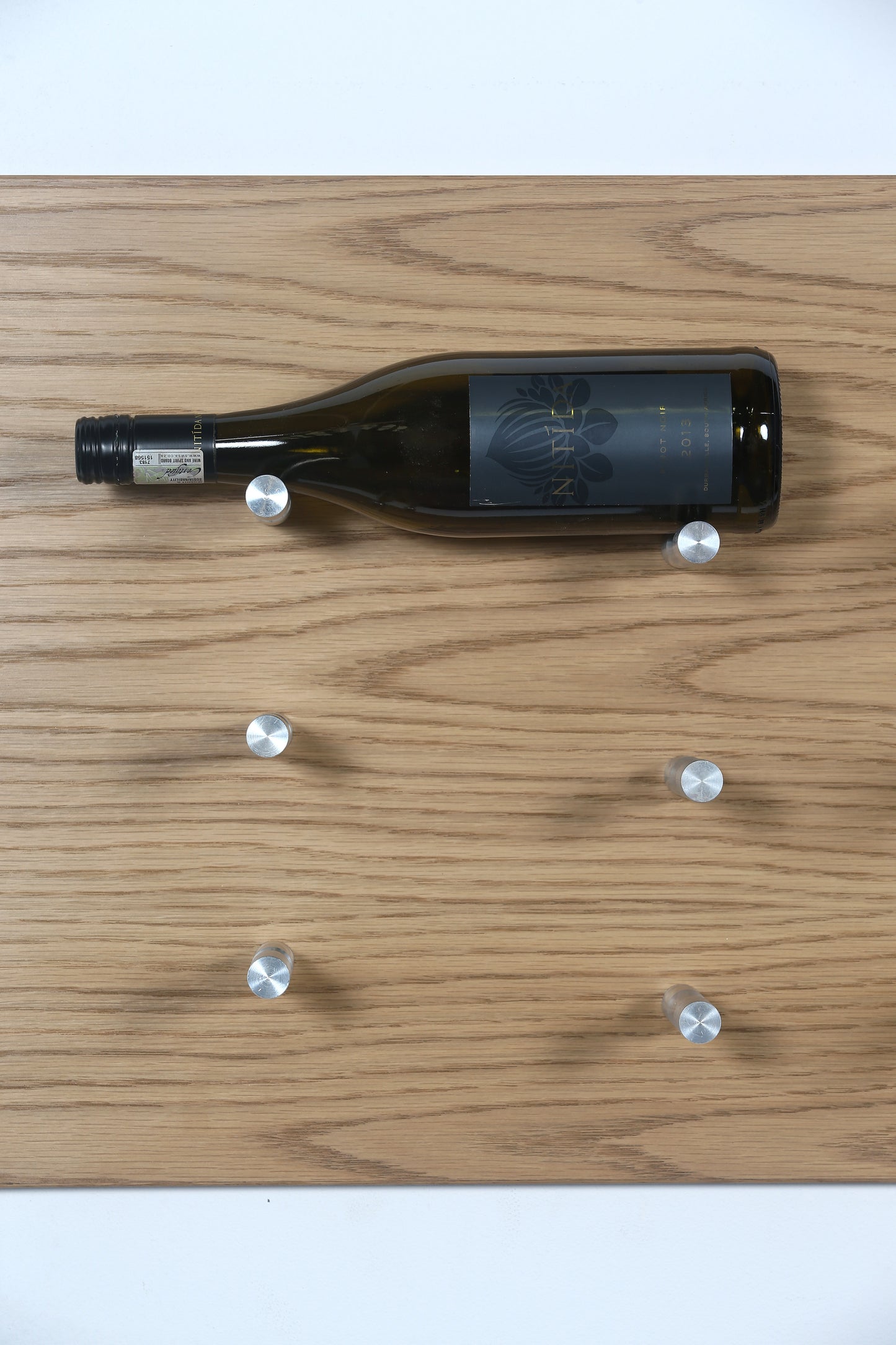 Wine Display Pins Silver | Label Facing Wall Mount Holders