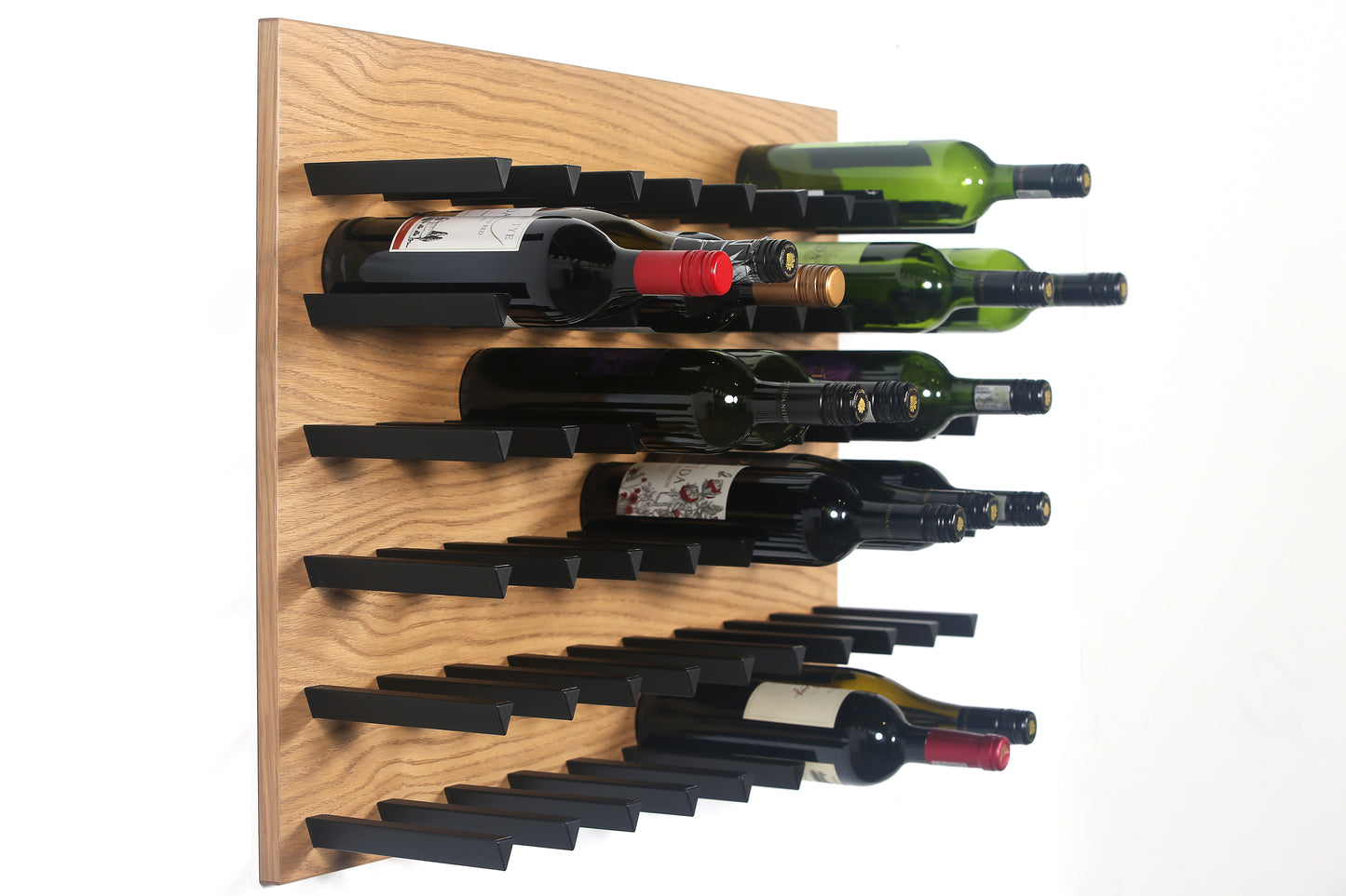 Wine Storage V Pins Black | Cabinet Mount Display Holders