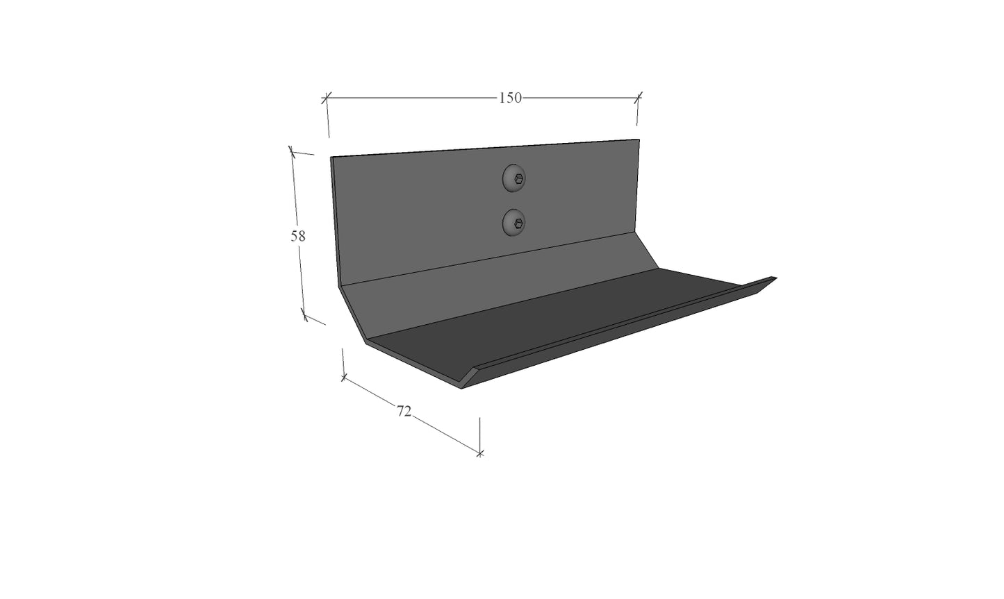 Wine Cradles 10 Bottle Set | Wall Mounted Black Display Holders