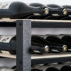 Classic wine rack with oak veneer shelves - 150 bottles